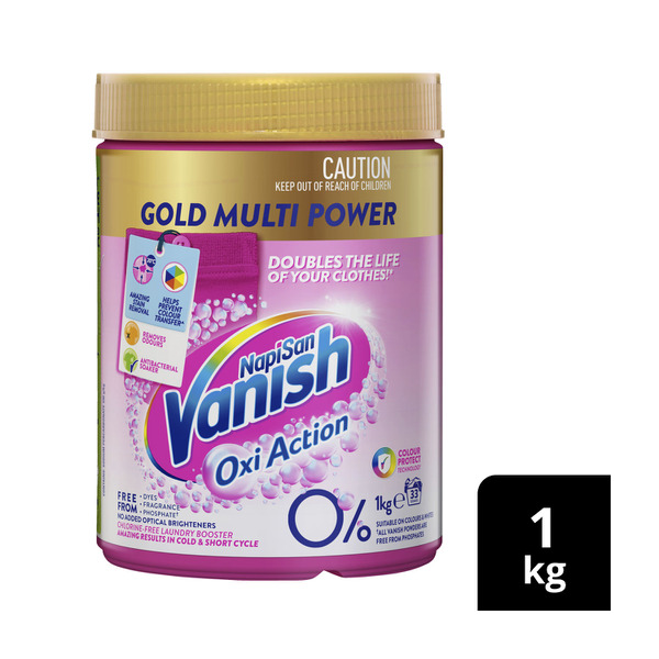 Vanish Napisan Gold Oxi Action 0% Stain Remover Powder