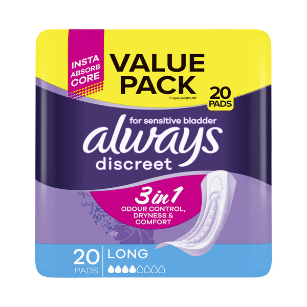 Always Discreet Pads Normal Value