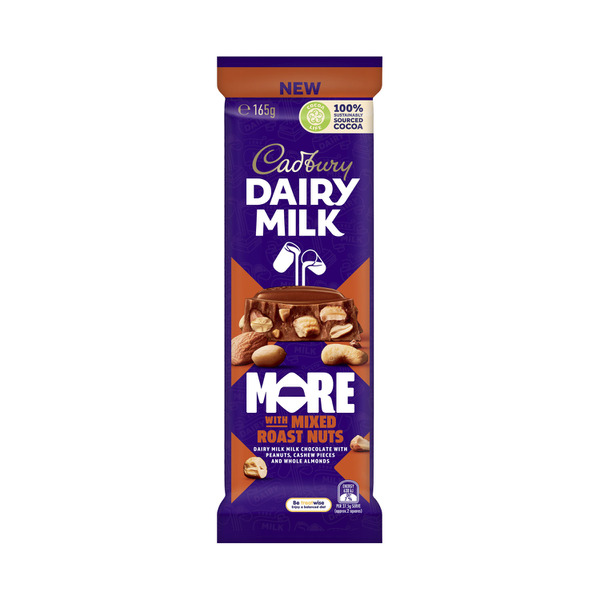 Buy Cadbury More Mixed Nuts 165g | Coles