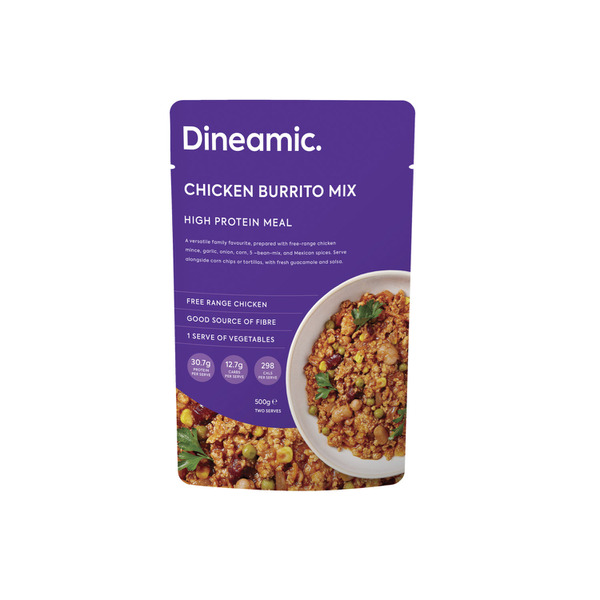 Buy Dineamic Chicken Burrito Mix Pouch 500g | Coles