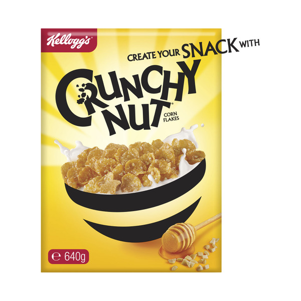 Kellogg's Crunchy Nut Corn Flakes Breakfast Cereal | 640g