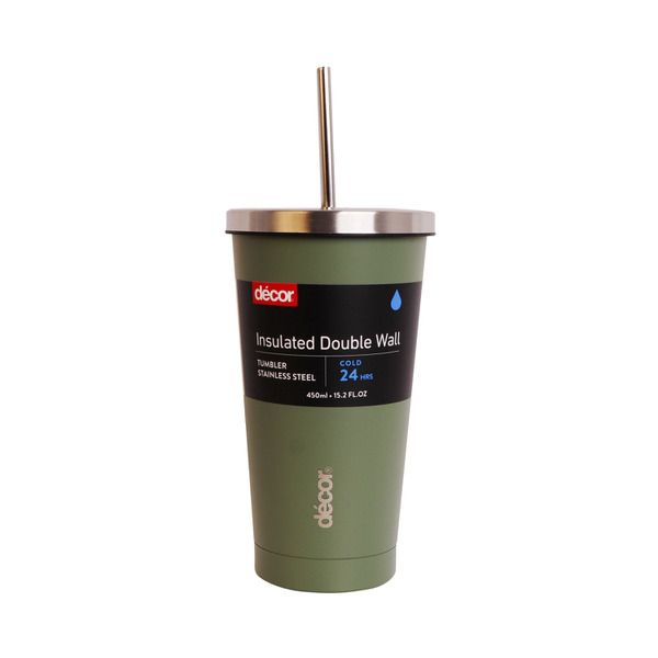 Decor Insulated Double Wall Stainless Steel Tumbler 450mL