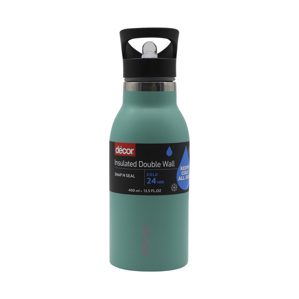 Decor Snap & Seal Insulated Bottle 400mL