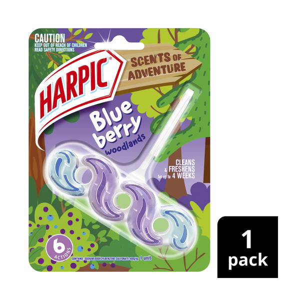 Harpic Scent Of Adventure In Bowl Toilet Cleaner Blueberry