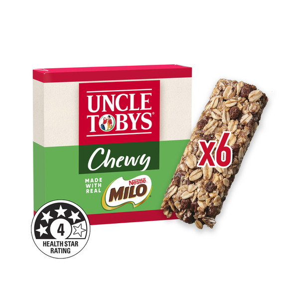 Calories in Uncle Toby's Milo Chewy Muesli Bar