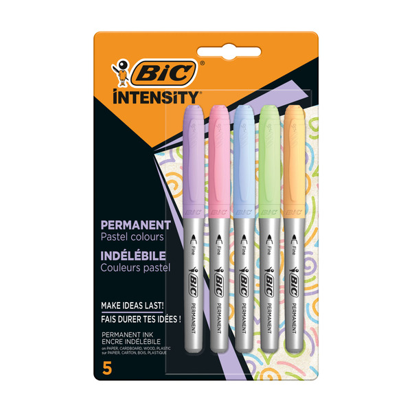 BIC Intensity Permanent Marker, Fine Point, Pastel Colors, Single Marker
