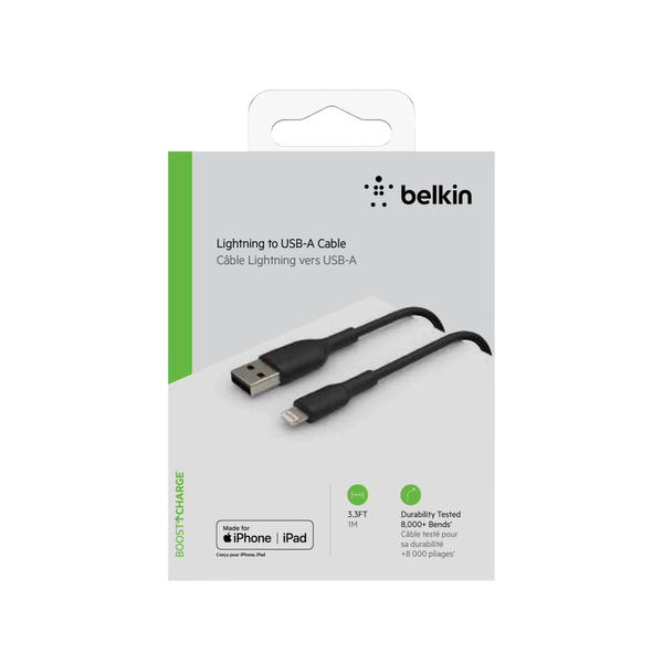 Boostcharge Lightning to Usb-A Cable 1m Black