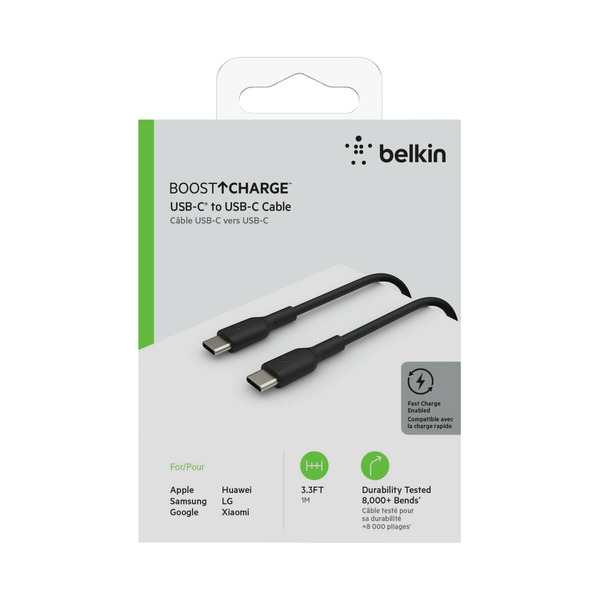 BELKIN POWER CABLE USB-C TO USB-C 2M BLK