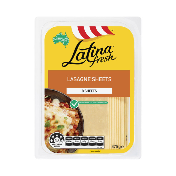 Buy Latina Fresh Lasagne Sheets 8 Pack 375g | Coles