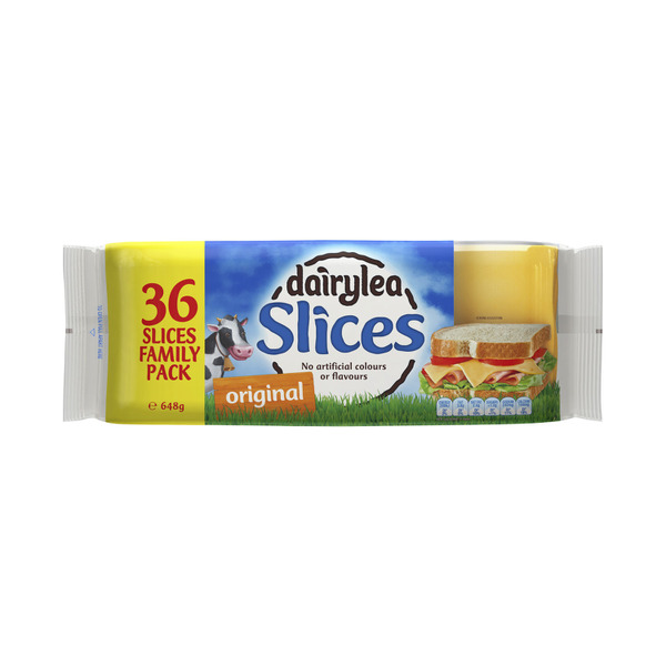 Buy Dairylea Regular Cheese Slices 36 Pack 648g | Coles