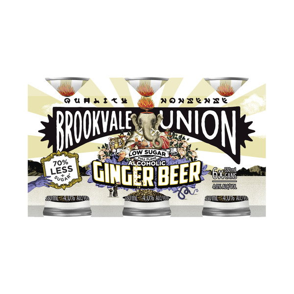 Ginger Beer Low Sugar Can 330mL