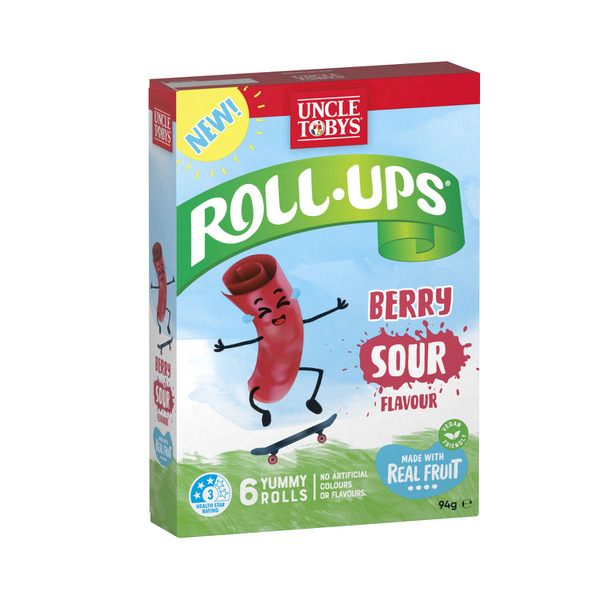 Calories in Uncle Toby's Roll Ups Berry Sour