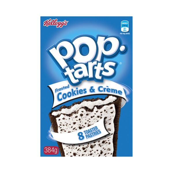 Buy Kellogg's Pop Tarts Frosted Cookies & 384g | Coles