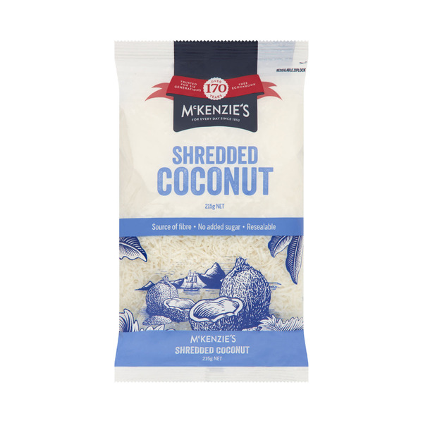 Calories in McKenzie's Shredded Coconut Pouches