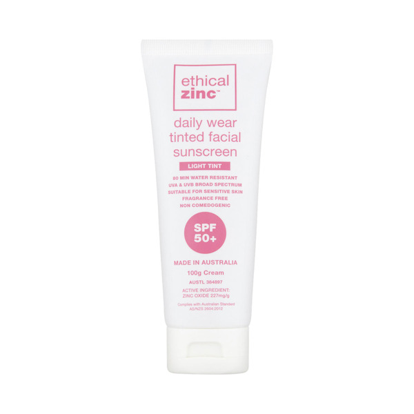 Ethical Zinc Daily Wear SPF 50+ Tinted Sunscreen Light