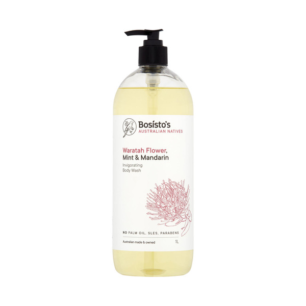 Bosistos Waratah Flower Mint & Mandarin Body Wash