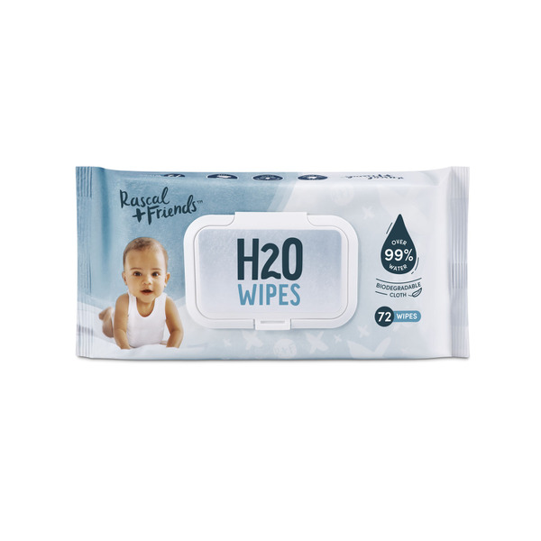 Rascal + Friends H2O Baby Wipes | 72 pack