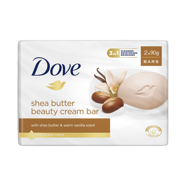 Dove Beauty Bar Shea Butter 2 X 90G 180g