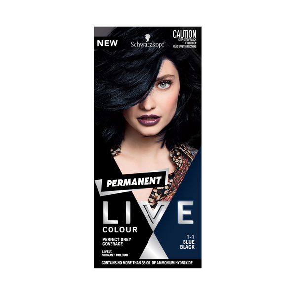 Schwarzkopf Live Colour Permanent 1.1 Blue Black
