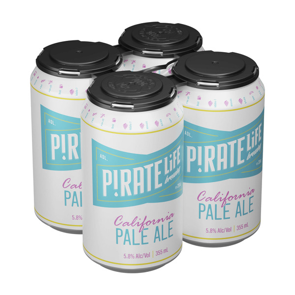 Pirate Life California Pale Ale Can 355mL | 4 Pack