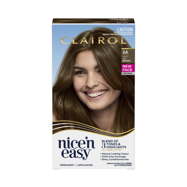 Buy Clairol Nice 'N Easy 6A Natural Light Ash Brown Permanent Hair ...