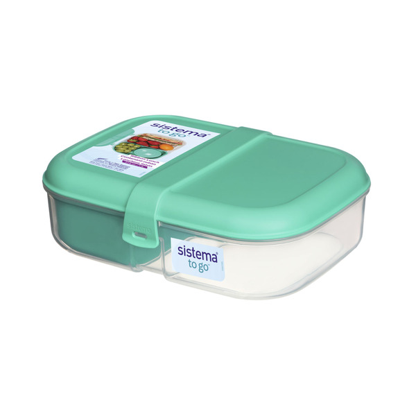 Sistema To Go Lunch Box Plus with Cutlery 1.2L Food Container - Assorted  Colours