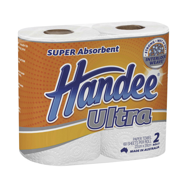 Handee Ultra White Paper Towels | 2 pack