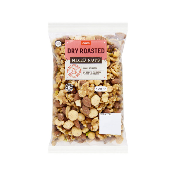 COLES DRY ROASTED MIXED NUTS