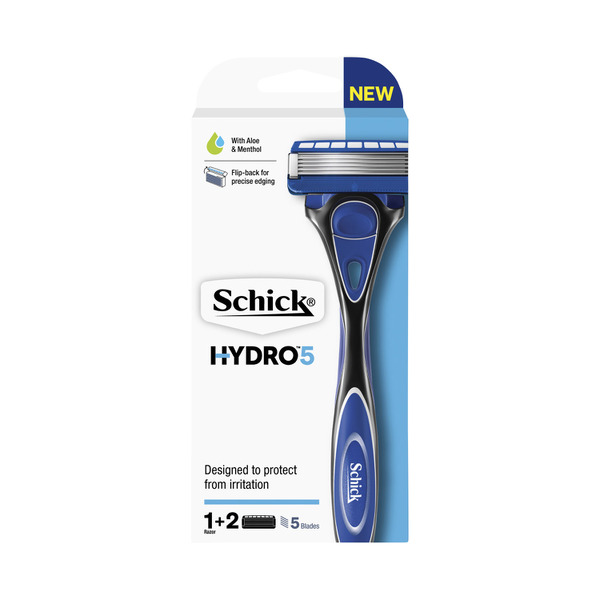 Schick Hydro 5 Razor With 2 Blades Kit 1 pack,1 PACK