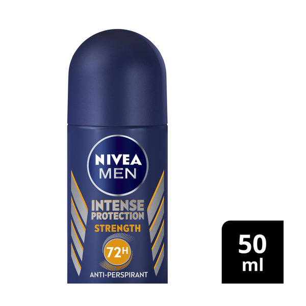 Nivea Deo Roll On Men Intense Protection Strength 50 ML,50mL