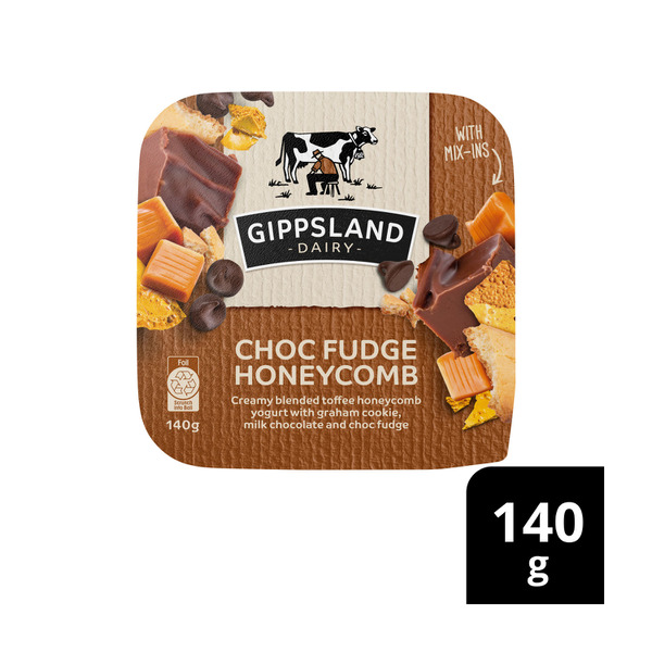 Gippsland Dairy Choc Fudge Honeycomb Mix-Ins 140 GRAM,140g