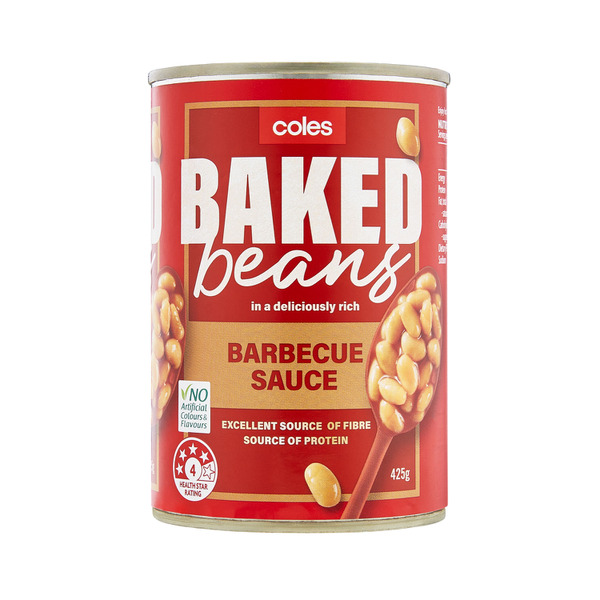 Buy Coles Baked Beans In BBQ Sauce 425g Coles