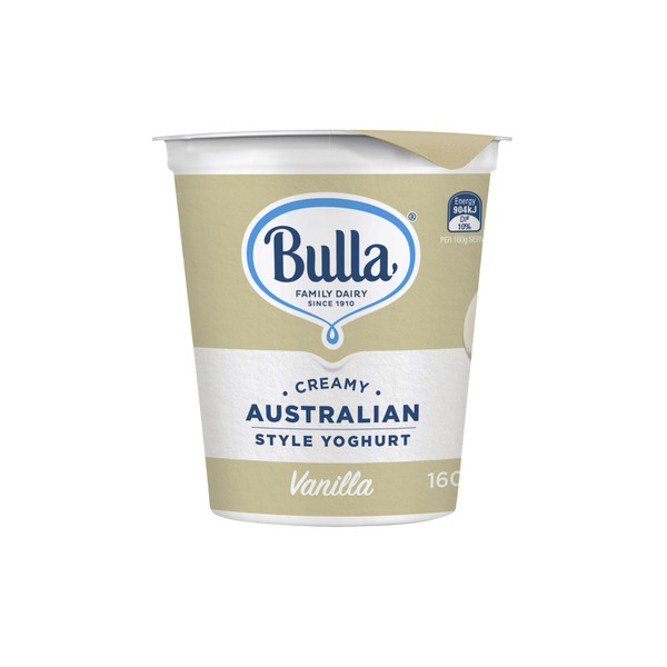 Bulla Creamy Australian Style Yoghurt Vanilla