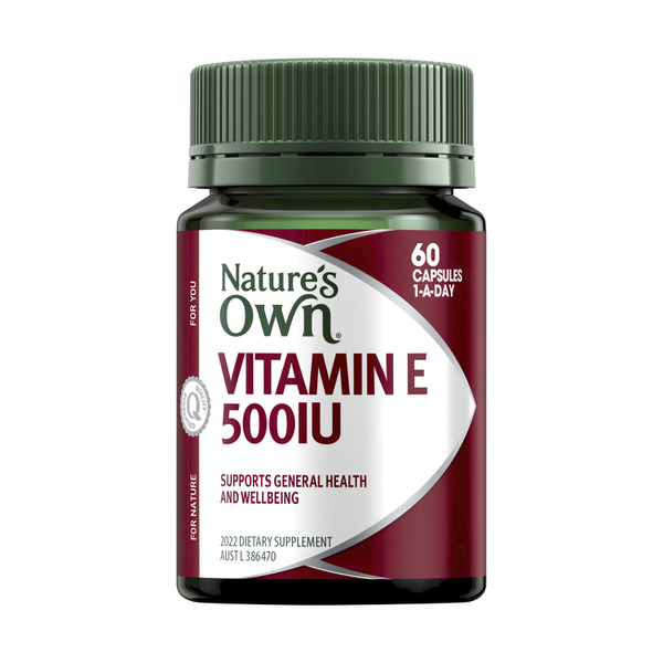 Nature's Own Vitamin E 500IU Capsules