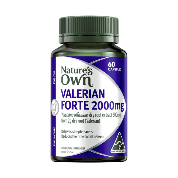 Nature's Own Valerian Forte 2000mg Capsules