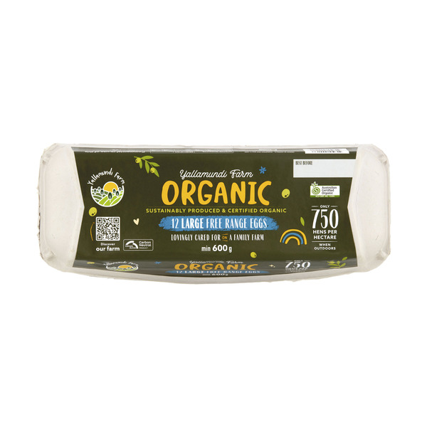 Organic Free Range Eggs 12 Pack