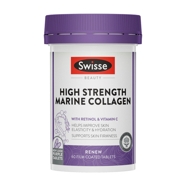 Swisse Beauty High Strength Marine Collagen With Vitamin C To Support Skin Health