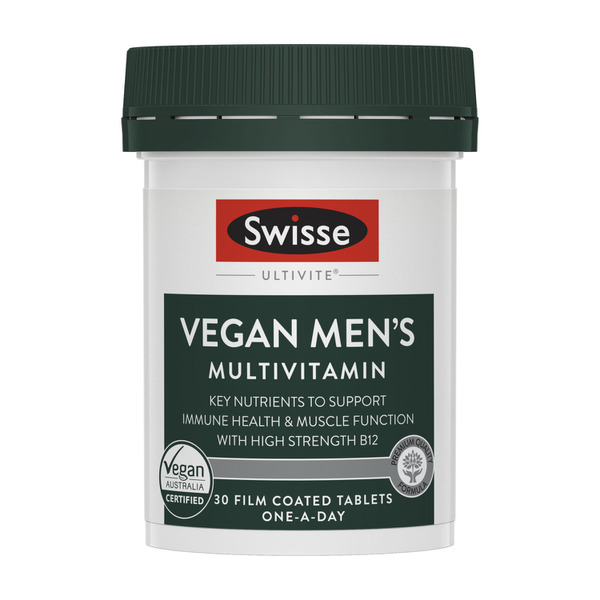 Swisse Ultivite Vegan Men's Multivitamin With Key Nutrients