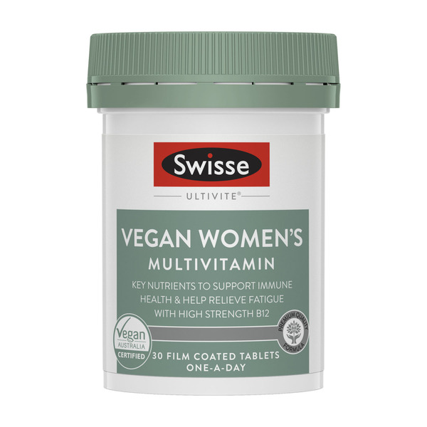 Swisse Ultivite Vegan Women's Multivitamin With Key Nutrients | 30 pack