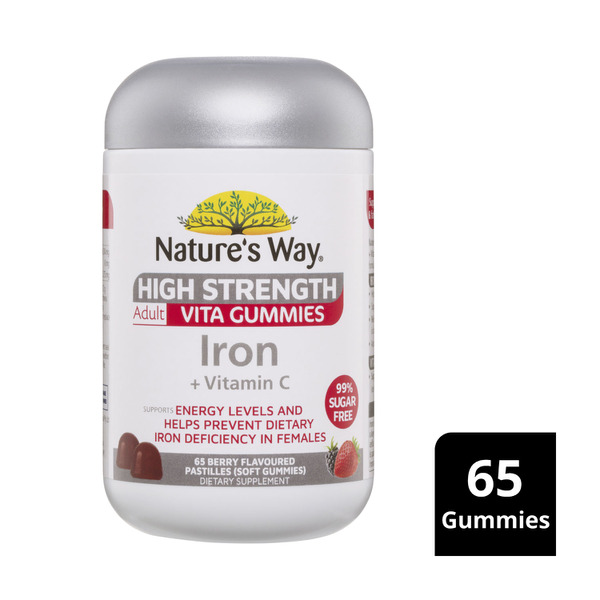 Natures Way High Strength Gummies Sugar Free Iron