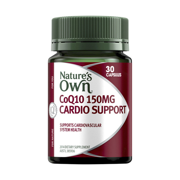 Nature's Own COQ10 150mg Cardio Support Capsules