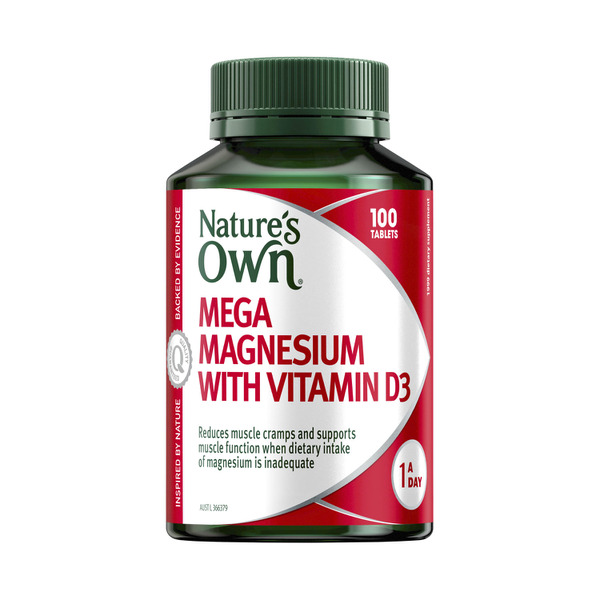 Nature's Own Mega Magnesium with Vitamin D Tablets