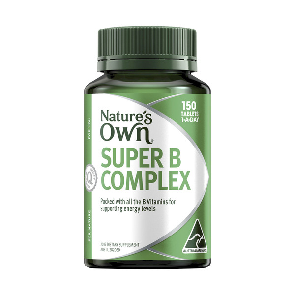 Nature's Own Super Vitamin B Complex Tablets W. Biotin + B12