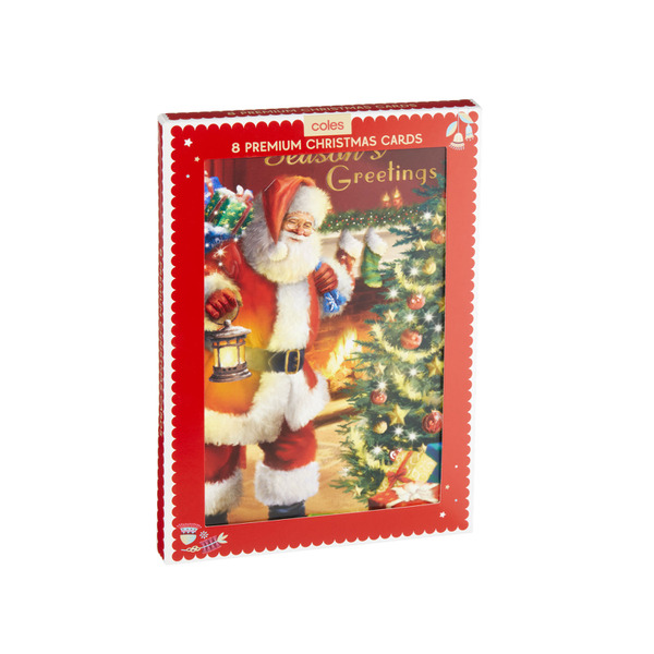 Buy Coles Premium Christmas Cards 8 pack | Coles
