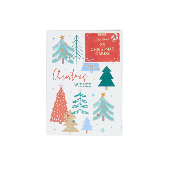 Buy Coles Festive Christmas Cards 25 pack | Coles