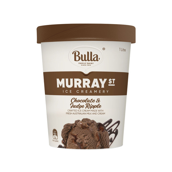 Bulla Murray Street Ice Cream Chocolate & Fudge Ripple