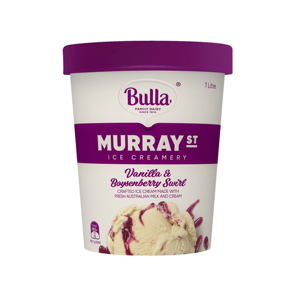 Bulla Murray Street Vanilla & Boysenberry Swirl