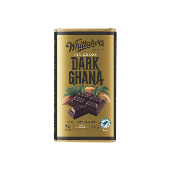 Whittaker's Block Chocolate Dark Ghana 72%