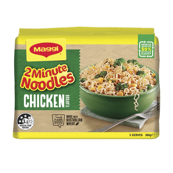 Maggi 2 Minute Instant Noodles Chicken Flavour 5 Pack