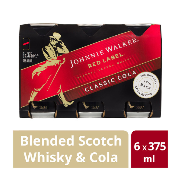Johnnie Walker Red & Cola Can 375mL